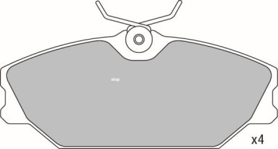 Set placute frana,frana disc RENAULT SCENIC I (JA0/1) (1999 - 2003) KRIEGER 0950006320 foto