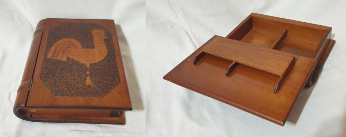 Obiect de colectie - Caseta din lemn pt Birou - Bujuterii - piesa deosebita