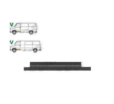 Segment reparatie panou usa Citroen C25 (280/290) 11.1981-05.1994; Fiat Ducato (280/290), 11.1981-05.1994; Peugeot J5 (280), 11.1981- 05.1994, montar foto