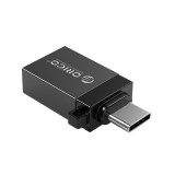 Adaptor OTG USB 3.0 Type C tata - USB A mama negru Orico CBT-UT01-BK