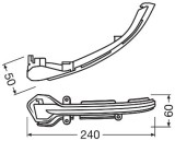 Set 2 Module Semnalizare Dinamica Led (alb) Pentru Oglinzi Seat Leon (2012-2019). Ibiza (2018-). Arona (2018-} Osram Ams-osram LEDDMI 5F0 WT S