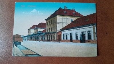 Carte postala, Teius Gara, perioada interbelica foto