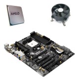 Kit Placa de Baza ASRock FM2A85X Extreme6, AMD Quad Core A8-5600K, Cooler