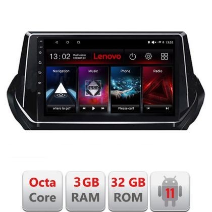 Navigatie Peugeot 2008 2020- Android radio gps internet Octa Core 3+32 Kit-209-2020+EDT-E509-lite LENOVO LITE CarStore Technology