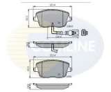 Set placute frana,frana disc VW POLO (9N) (2001 - 2012) COMLINE CBP11147