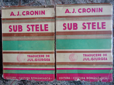 A. J. CRONIN - SUB STELE 2 volume (editie veche) foto