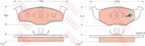 Set placute frana,frana disc VW FOX (5Z1, 5Z3) (2003 - 2016) TRW GDB1274