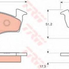 Set placute frana,frana disc VW FOX (5Z1, 5Z3) (2003 - 2016) TRW GDB1274