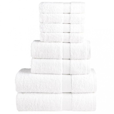 Set de prosoape premium SOLUND, 8 piese, alb, 600 g/m&amp;sup2; foto
