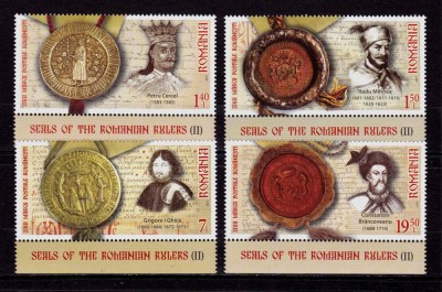 ✅RO 2021 LP 2330 &amp;quot;Peceți ale domnitorilor rom&amp;acirc;ni (II)&amp;quot; , serie+tabs ( din stanga sau dreapta mc ) , MNH foto