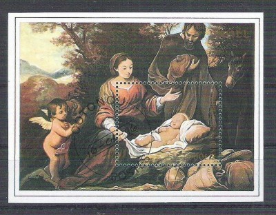 Benin 1996 Painting, perf. sheet, used AB.005 foto
