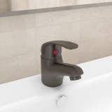 Cumpara ieftin Baterie mixer de chiuvetă, gri, 13x10 cm