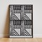 GEORGE SOWDEN poster litografie afis print Alb &amp; Negru 50 x 70cm Memphis Milano Group
