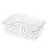 Caserole Plastic cu Capac, 185x125x55 mm, 50 Buc/Set, 750 ml, cu Capac Detasabil, Transparent, Caserole de Unica Folosinta, Caserole cu Capac din Plas