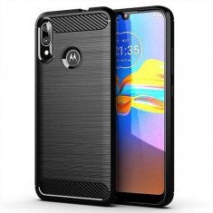 Husa Motorola Moto E6 Plus iberry Carbon Negru foto