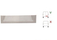 Panou reparatie usa Ford TRANSIT (VE6/VE83/VE64), 10.1985-09.1994 Model cu 2 usi spate, partea dreapta, parte inferioara ,usa spate , 20cm,