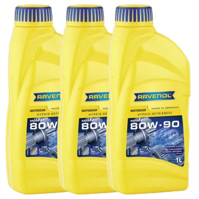 Pachet 3 litri ulei cutie de viteze Ravenol Motogear 80W90 GL5 foto