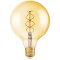 Bec LED decorativ vintage Osram Edison Fil Gold glob G125 E27 4W 300lm lumina calda 2000K, dimabil