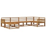 vidaXL Set de canapele de exterior 6 pcs natural Lemn Solid de Acacia 3382707