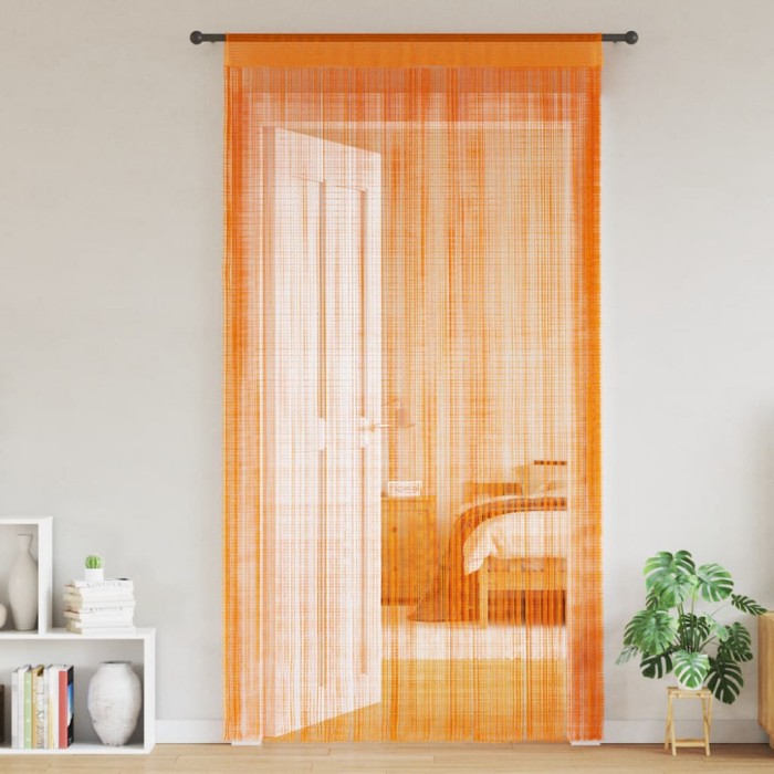 vidaXL Perdele șir 2 buc Portocaliu 140x250 cm 4102044