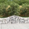Coș gabion arcuit, 200x30x40/60 cm, fier galvanizat