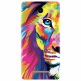Husa silicon pentru Xiaomi Remdi Note 3, Colorfull Lion 002