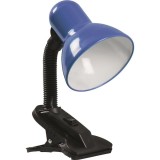 Lampa Birou Clips Clasic Albastru E27 60W &ndash; Iluminat Practic