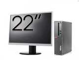 Pachet Calculator Refurbished LENOVO ThinkCentre M910s SFF, Intel Core i5-6500 3.20GHz, 8GB DDR4, 256GB SSD + Monitor 22 Inch + Windows 10 Pro NewTech