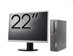 Pachet Calculator Refurbished LENOVO ThinkCentre M910s SFF, Intel Core i5-6500 3.20GHz, 8GB DDR4, 256GB SSD + Monitor 22 Inch + Windows 10 Pro NewTech