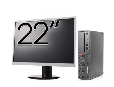 Pachet Calculator Refurbished LENOVO ThinkCentre M910s SFF, Intel Core i5-6500 3.20GHz, 8GB DDR4, 256GB SSD + Monitor 22 Inch + Windows 10 Pro NewTech foto