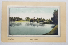 CRAIOVA - PARCUL BIBESCU , CARTE POSTALA ILUSTRATA , POLICROMA , CIRCULATA , INCEPUT DE SECOL XX foto