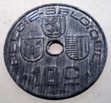 7.766 BELGIA WWII 10 CENTIMES 1944