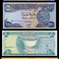 IRAK █ SET █ 50+250+500+1000 Dinars █ 2003-2004 █ P-90-93 █ UNC █ necirculata