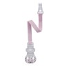 Lant cu carlig de prindere pentru suzete, banda textila, 0+ luni, nip 38374, roz Children SafetyCare
