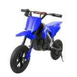 Cumpara ieftin Motocicleta electrica pentru copil 5-10 ani, Honda CRF450 250W, 24V, roti gonflabile, albastra