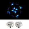 Set 2 Capace LED Multicolor Jante Auto, Incarcare Solara, Universal, Flash, 47mm