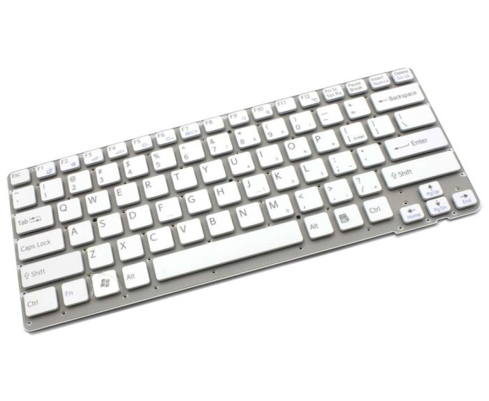 Tastatura Sony Alba Vaio VPC EA3HGX layout US fara rama enter mic, Vaio VPC EA3JGX layout US fara rama enter
