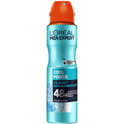 Deodorant Antiperspirant L&amp;rsquo;Oreal Men Expert Cool Power, 150 ml, Protectie 48h, Deodorant Barbati, Antiperspirant Barbati, Deodorante Antiperspirante, foto