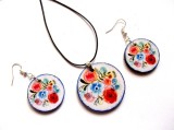 set bijuterii lemn 40879