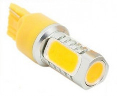 Led auto T20 6W High Power Galben - XDR-813 foto