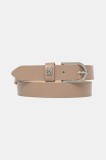 HUGO curea de piele femei, culoarea bej, 50536866