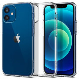 Cumpara ieftin Husa pentru iPhone 12 / 12 Pro, Spigen Liquid Crystal, Clear