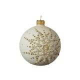 Cumpara ieftin Glob decorativ - Bauble Glass Matt Snowflake | Kaemingk