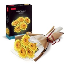 Cubic Fun - Buchet de Floarea Soarelui 3D 180 piese
