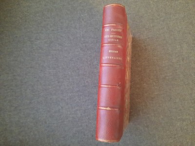 Emile Faguet - Dix-huitieme siecle. Etudes litteraires 1901 LEGATA DE LUX foto