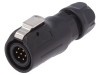 LUTRONIC Conector Circular Mufă 12mm 7 Pini Aurit IP67 3A 125V pentru Cablu 3-6mm
