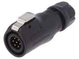 Conector Circular Mufă 12mm 7-Pin Aurit 3A