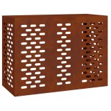 vidaXL Husă pentru aer condiționat Ruginit 110 x 50 x 80 cm 865910