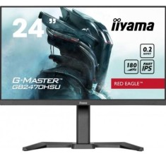 Monitor Fast IPS LED Iiyama 23.8inch GB2470HSU-B6, Full HD (1920 x 1080), HDMI, DisplayPort, Boxe, Pivot, 0.2 ms, 180 Hz (Negru) foto
