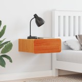 VidaXL Noptieră Montată pe Perete 2 pcs Maro ceruit 39 x 34 x 16.5 cm